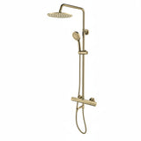 Aviro Thermostatic Shower Mixer Brushed Brass Gold