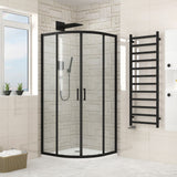 Ondas Quadrant Shower Enclosure matte black 900 × 900