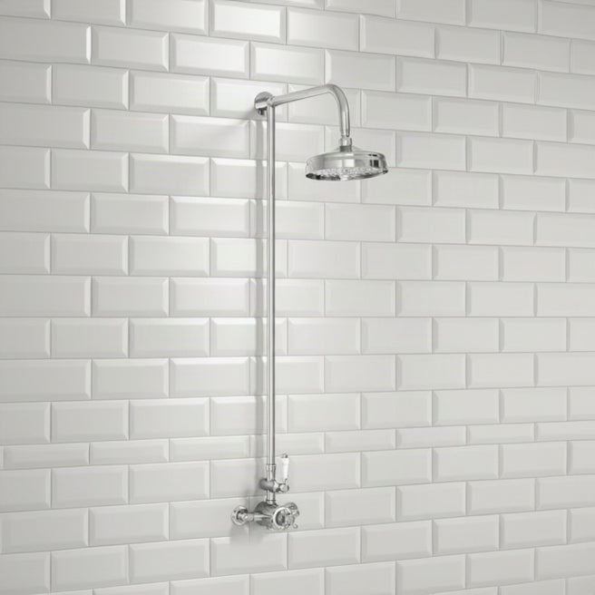 Traditional Rigid Riser Shower with Fixed Head