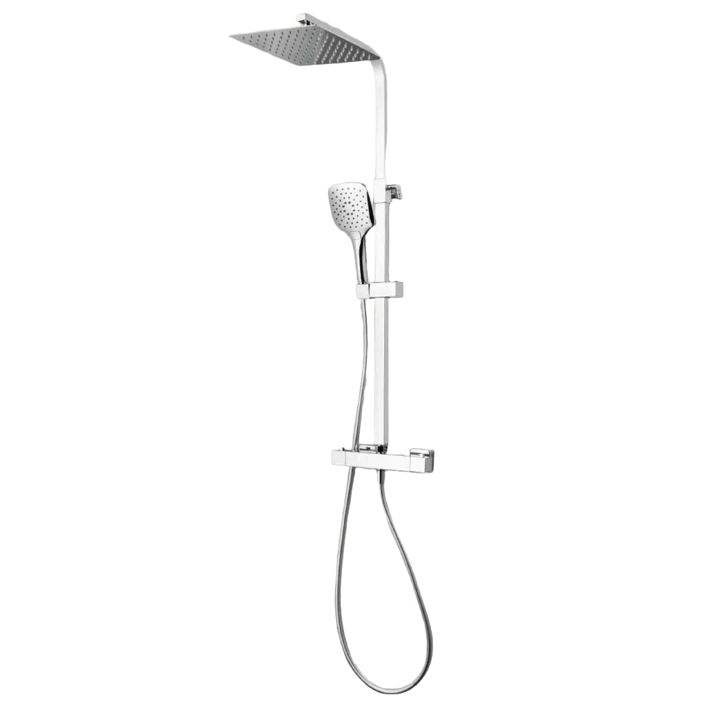 Helier Square Cool Touch Rigid Riser Shower