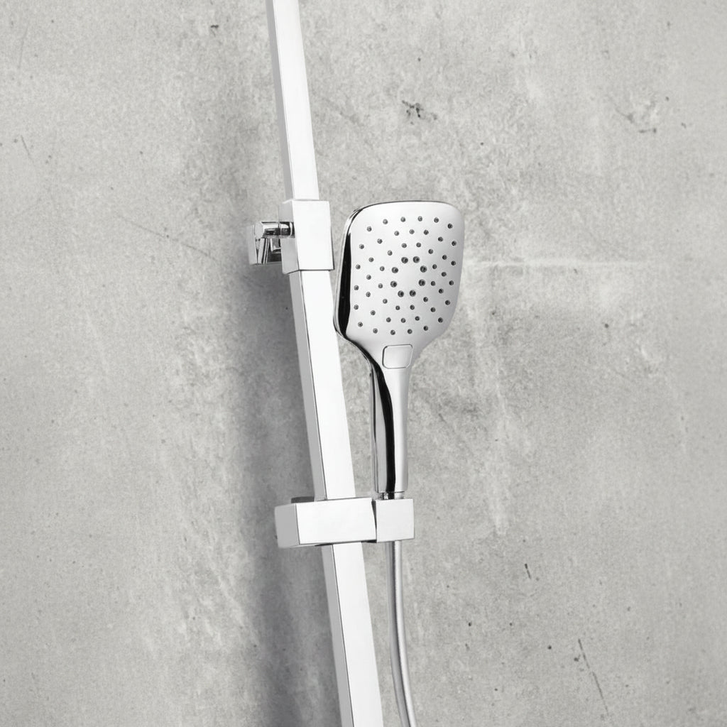 Helier Square Cool Touch Rigid Riser Shower