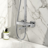 Block Square Rigid Riser Shower with Bath Filler