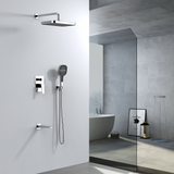 Azen Concealed Jet Shower/bath Mixer Polished Chrome