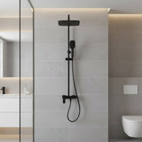 Clyro exposed shower mixer matte black