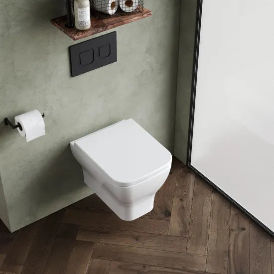 Synergy Acer Wall Hung Rimless Toilet Pan & Soft Close Seat