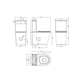 Synergy Allium Compact Close Coupled Pan, Cistern & Seat