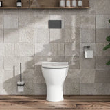 Synergy Freesia Round Back to Wall Toilet Pan With Seat