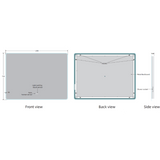 Yora horizontal front and back lit mirror 1000mm x 750mm
