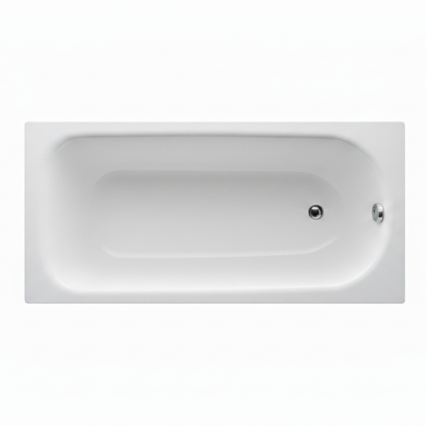 Eurowa Steel Single End 2TH Bath w/Legs