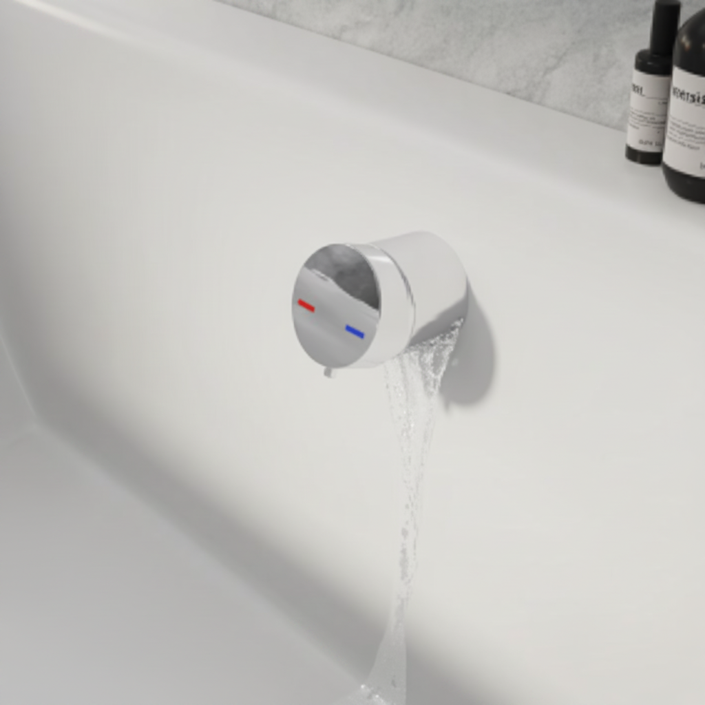 Bath Overflow Filler w/Integrated Valve