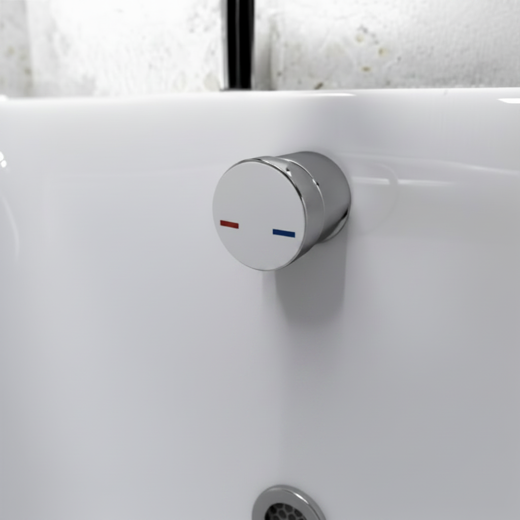 Bath Overflow Filler w/Integrated Valve