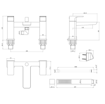 Berio Bath/Shower Mixer