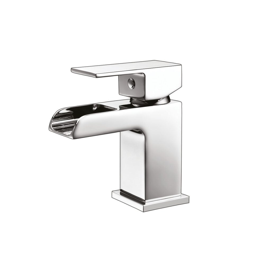 Victoria Mini Mono Basin Mixer with Push Waste