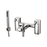 Forme Bath Shower Mixer with shower kit and wall bracket