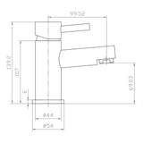Premier Mono Basin Mixer with Push Waste