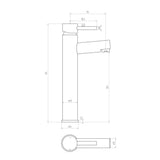Premier Tall Basin Mixer – No waste
