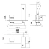 Descent Wall Mounted Basin Mixer