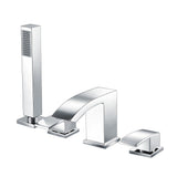 Descent 4 Hole Deck Mounted Bath Shower Mixer with Diverter