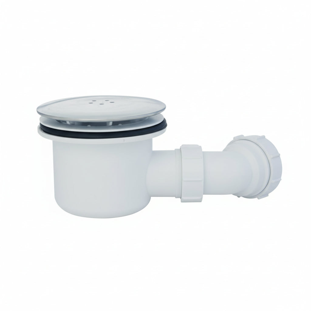 Low Profile Rectangular Shower Tray White 45mm waste inc