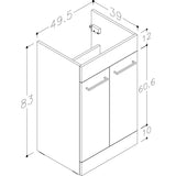 Venosa 1000mm F/S L-Shape Pack & Basin
