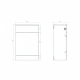 Vista 500mm WC Unit - White Gloss