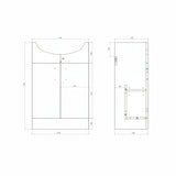 Vista Basin Unit & Basin - White Gloss