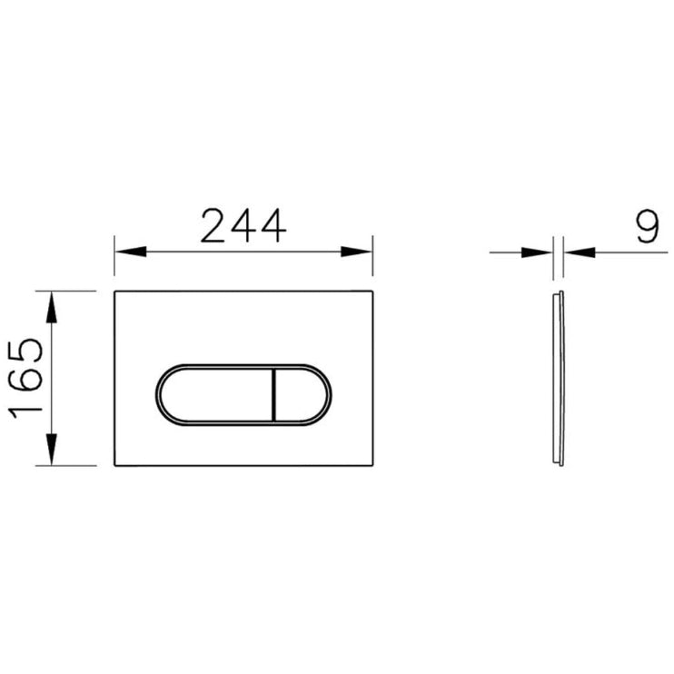 VitrA Loop Round Flush Plate