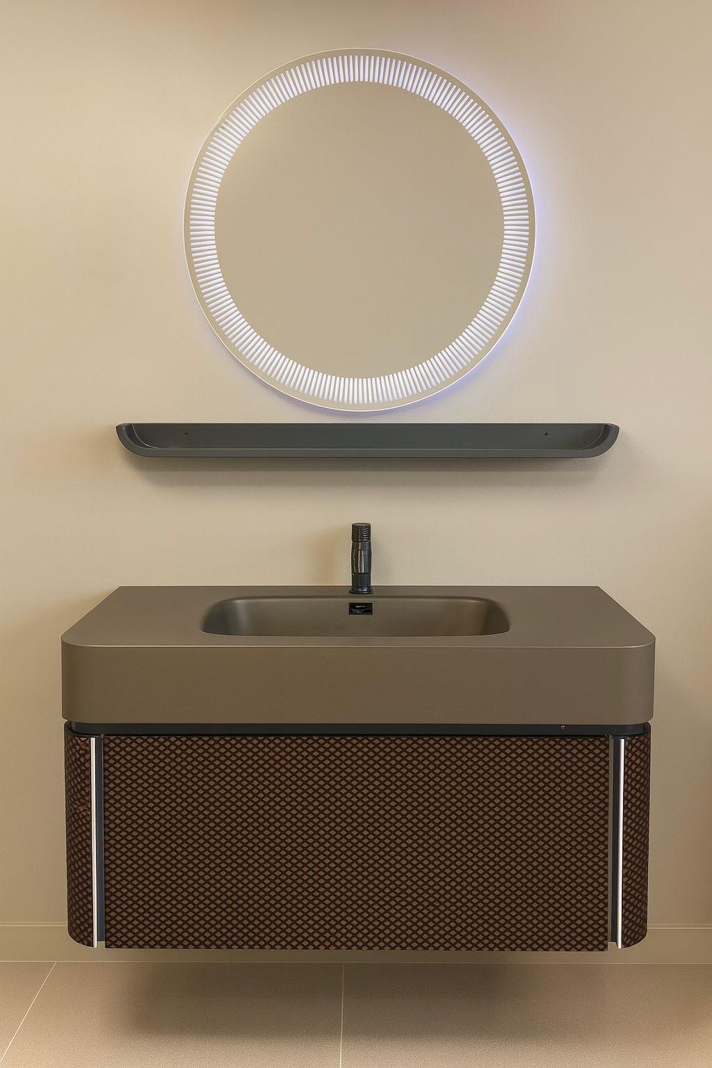 Zafiro Resin LED wall hung vanity set 1200MM X 500MM