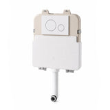 Concealed Toilet Cistern with White Flush Plate