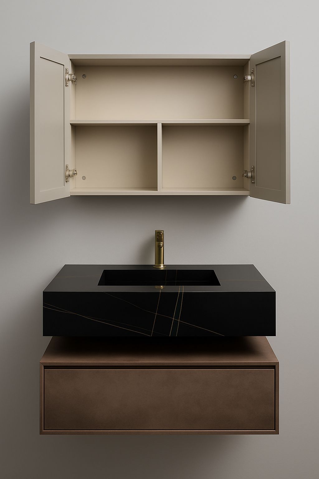 Sereno Porcelain Wall Hung Vanity Set 1000MM X 500MM