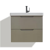 Bailyn matte latte wall hung vanity 600mm