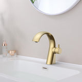 Verta basin mixer brushed gold