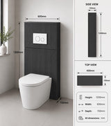 Aileen Fluted WC Unit - 600mm