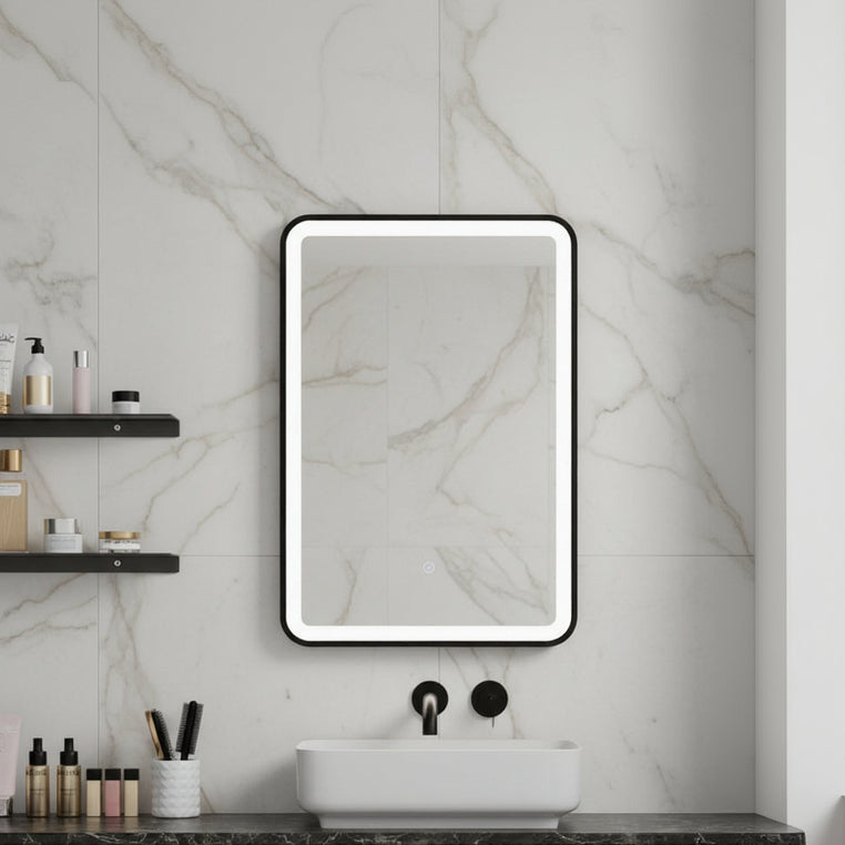 Yora vertical frame front lit mirror frame 500mm x 750mm