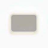 Yora horizontal front and back lit led shaver socket mirror 1000mm x 750mm