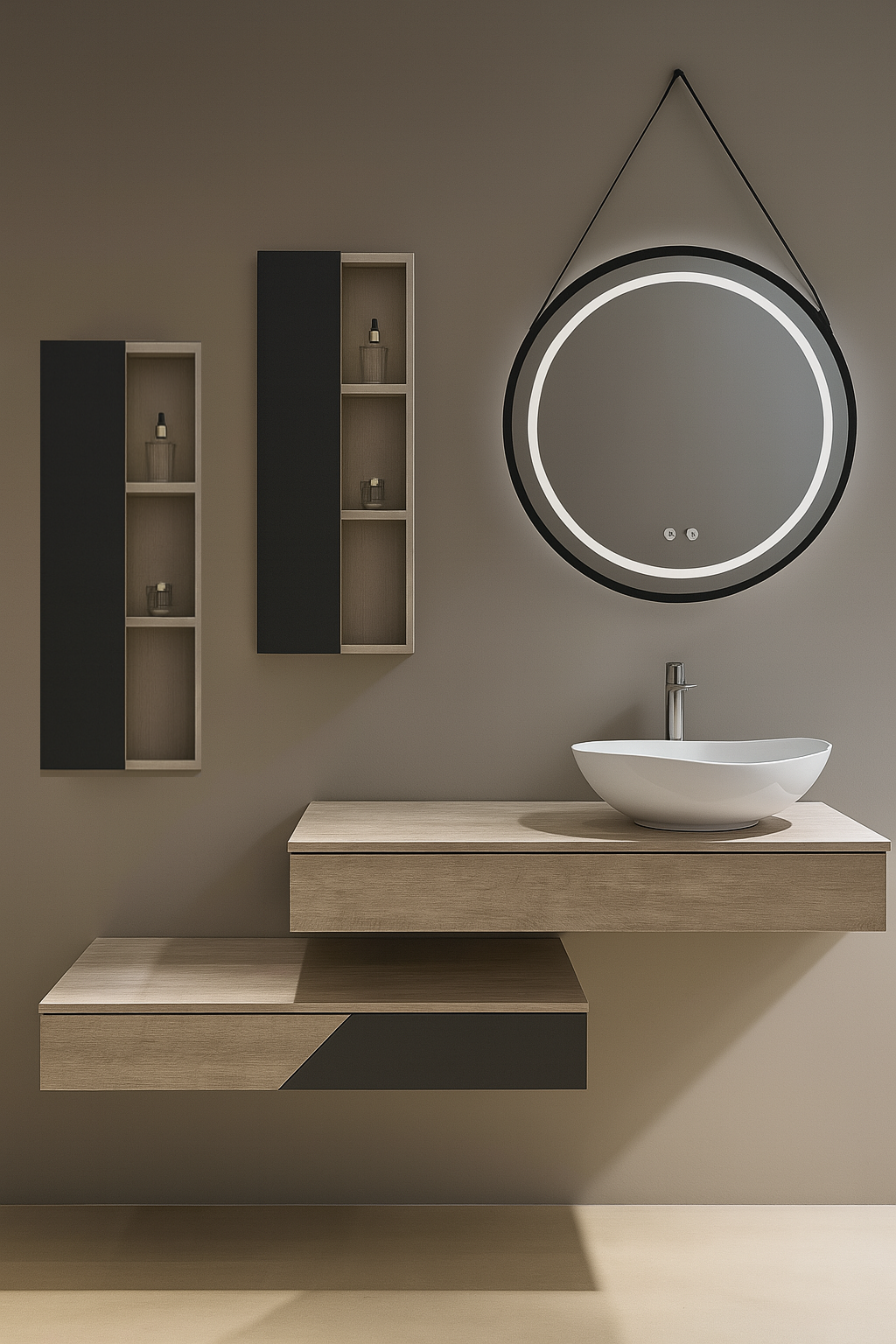 Arco Wall Hung Vanity Set 1200mm X 500mm