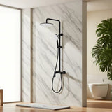 Plano Exposed Shower Mixer Matte Black