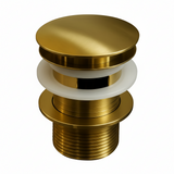 Basin Pop Up Slotted Waste Brushed Brass Gold