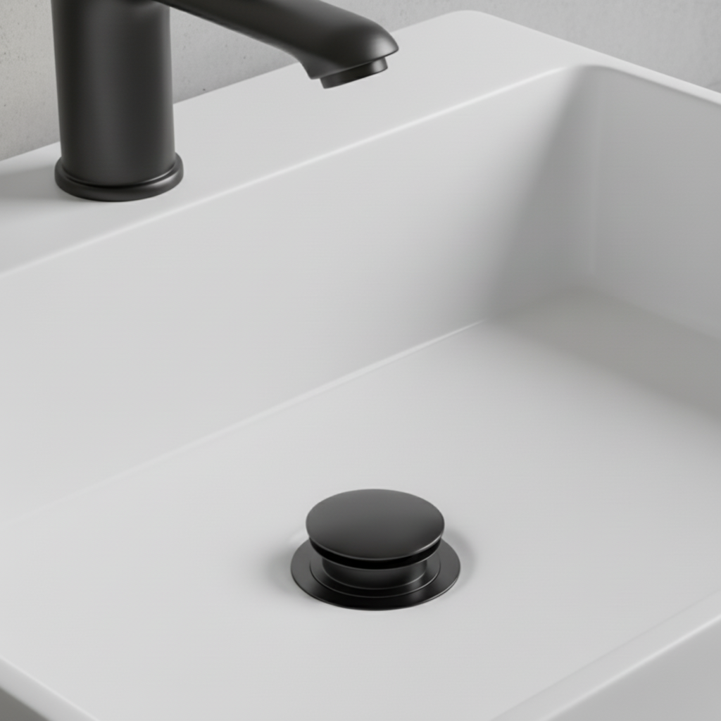 Basin Pop Up Unslotted Waste matte black
