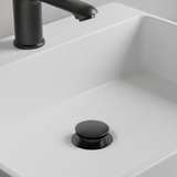 Basin Pop Up Unslotted Waste matte black
