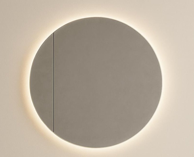 BRISA LED SOFT CLOSE MIRROR CABINET 600M DIAMETER