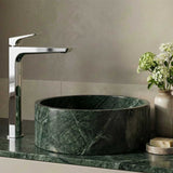 Neck basin mixer chrome