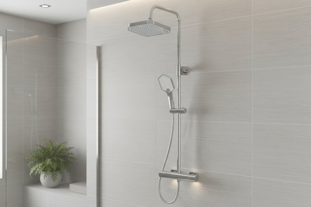 Moro Thermostatic Shower Mixer Polished Chrome