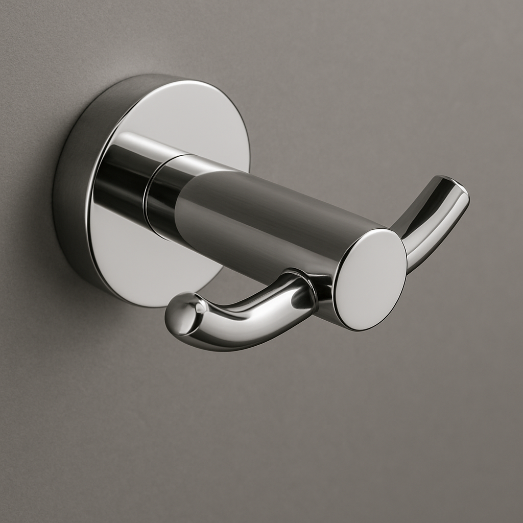 Luti bathrobe Hook polished chrome