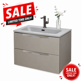Layla metallic grey wall hung vanity 700mm