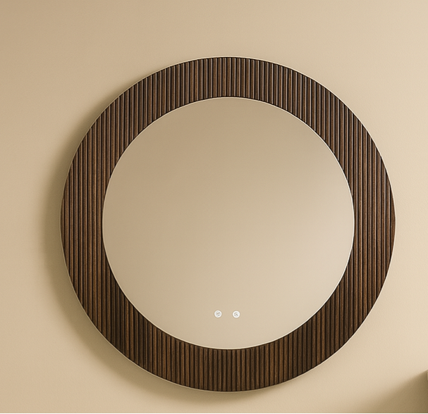 Ebano Wall Hung Fluted Vanity Set 800mm X 500mm