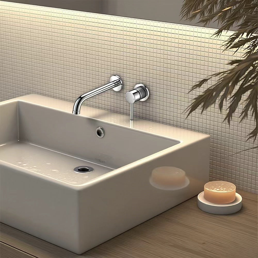 Tivra concealed basin/bath mixer tap polished chrome