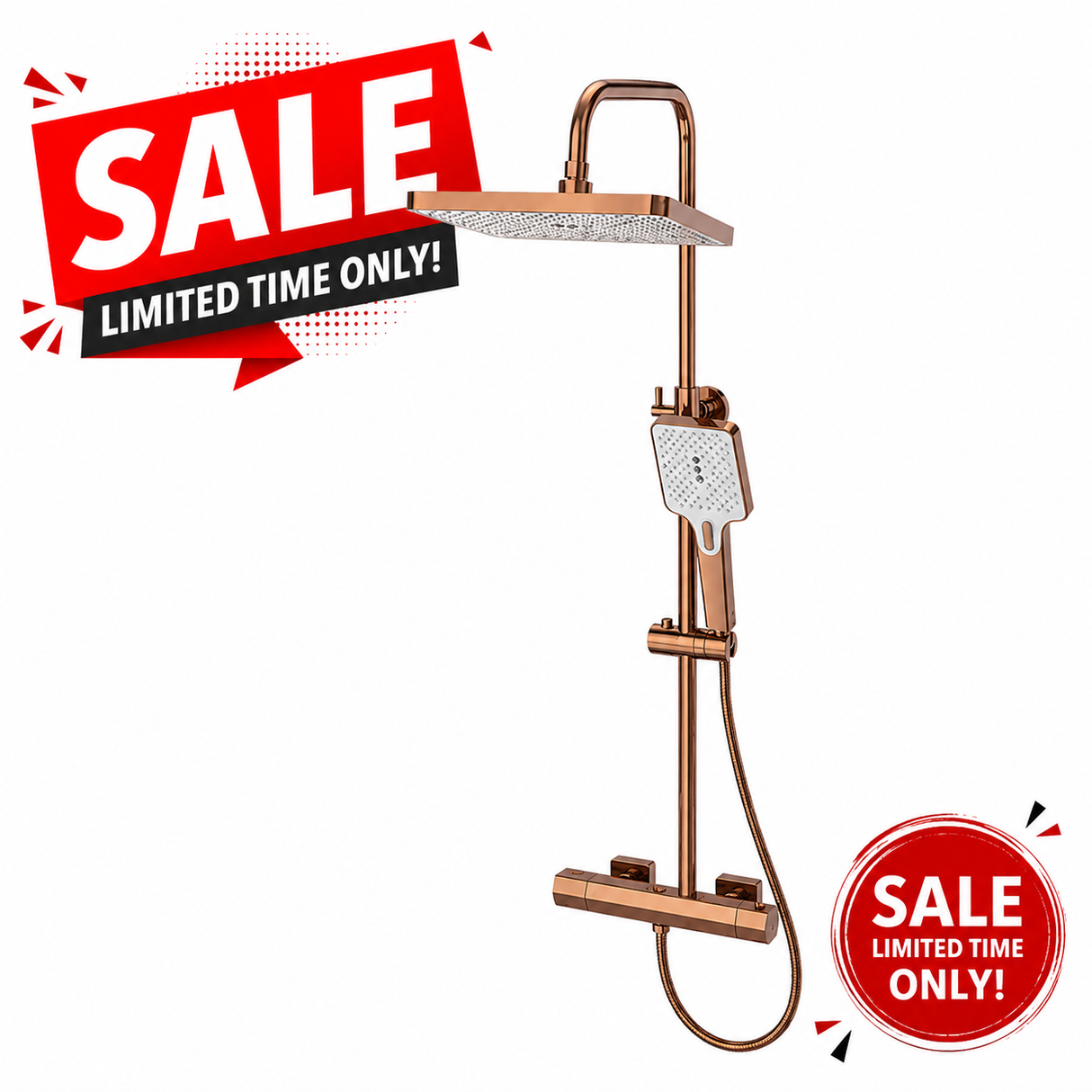 Cavano shower mixer brushed bronze