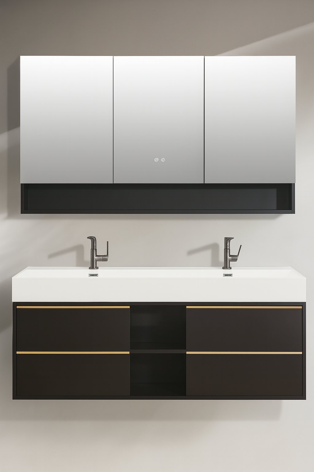 Fiona His and Hers Wall Hung Vanity Set 1400mm X 500mm