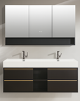 Fiona his and hers wall hung vanity set 1400mm X 500mm